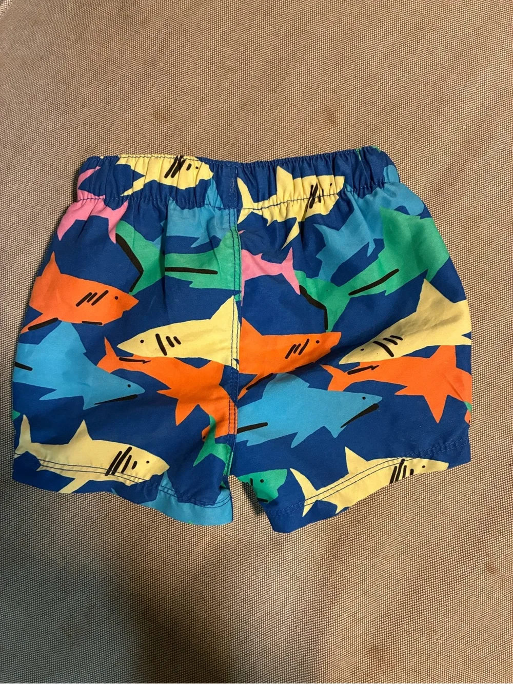 Hanna Andersson Multi-Color Shark Swim Shorts